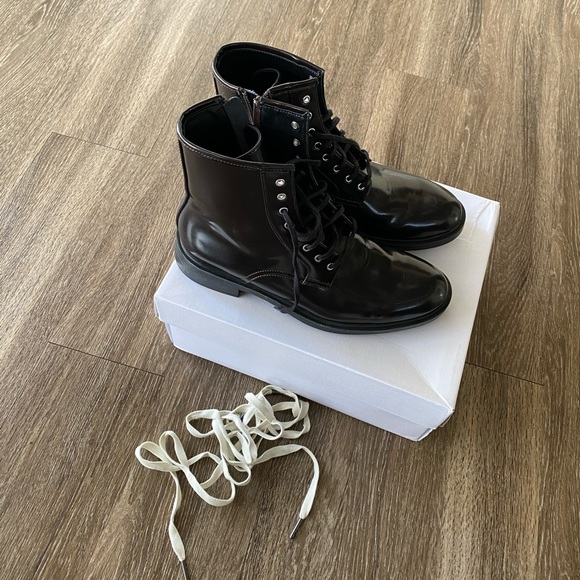 Calvin Klein Keigan Dark Brown Boots Sz 8 - Picture 5 of 6